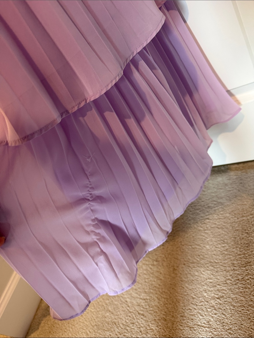 Lulu's Lilac Ruffled Maxi Dress - Picture 5 of 6
